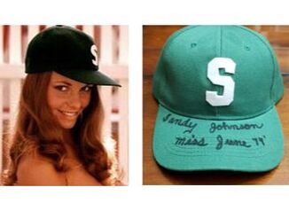 PLAYBOY CENTERFOLD HEADSHOT AND REPLICA HAT